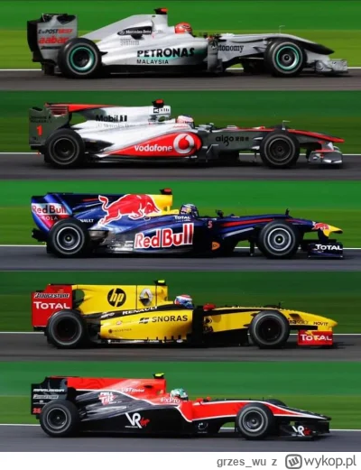 grzes_wu - #f1 Kilka samochodów z sezonu 2010 - od góry do dołu: Mercedes W01, McLare...