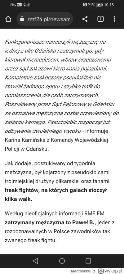 Menthol998 - Jade sobie autem, słucham rmf i leci info że Bombe zatrzymali w Gdańsku ...