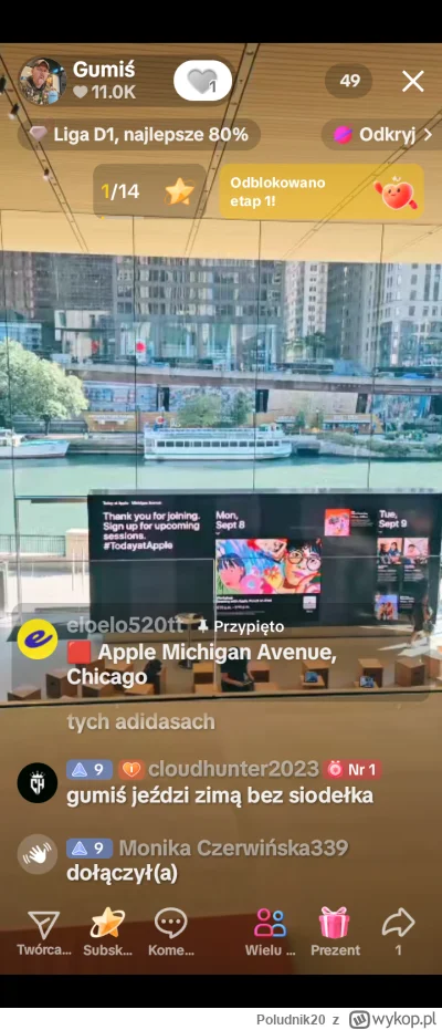 Poludnik20 - Przed premierą iPhone'a 17 w Chicago. Wczoraj dzięki dobroci Gumisia — p...
