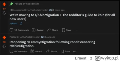 Ernest_ - #kbin szybki update (tag do czarnolistowania)

Reddit, #reddit nam dokucza ...