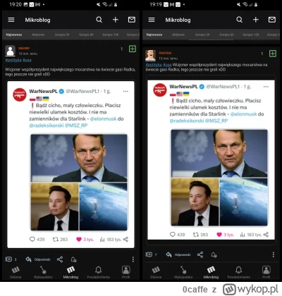 0caffe - Na #wykop nie ma ruskiej propagandy ani żadnych manipulacji xD

#usa #musk #...