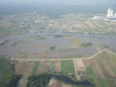 red7000 - Widok na Dobrzeń i polder w Rybnej.