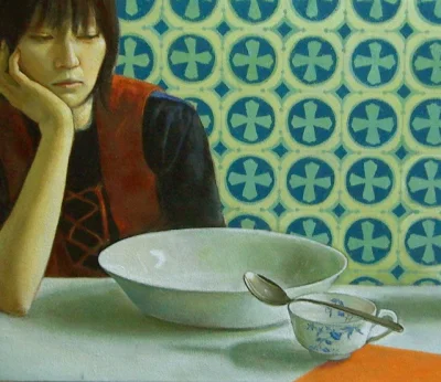 GARN - #sztuka #art #malarstwo #obrazy autor: Kurano Haruo | ふと (Nagle) | 2009