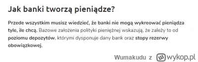 Wumakudu - @KapitanONeil: i przestańmy generować coś z niczego, finanse/bankowość to ...