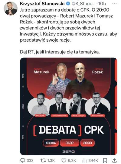 Gours - Fajna się szykuje ta niby rzetelna debata o CPK w Kanale Zero, niby 2 vs 2. W...