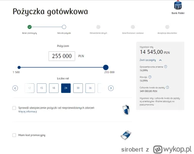 sirobert - #pkobp takie warunki proponuje mi bank przy kredycie gotówkowym LOL 36%