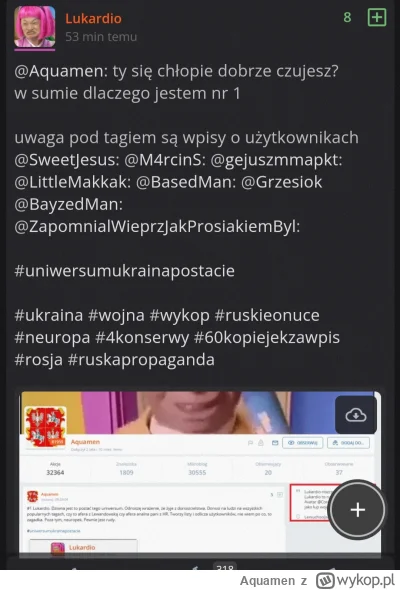 A.....n - #uniwersumukraina 

Najgłupszy wpis dzisiaj to ten postaci #1. Postać #1 ch...