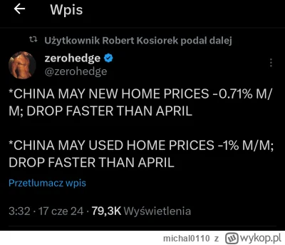 michal0110 - W Chinach betonowe złoto dalej spada, więc w Polsce będzie rosnąć jeszcz...