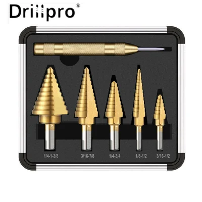 n____S - ❗ 6Pcs Premium Titanium-Coated HSS 4241 Step Drill Bit Set
〽️ Cena: 9.99 USD...