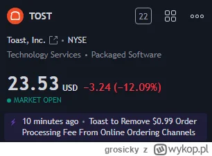 grosicky - #gielda miałem na tym gównie już 12% zysku to mnie dziś tak wydymali (╯°□°...