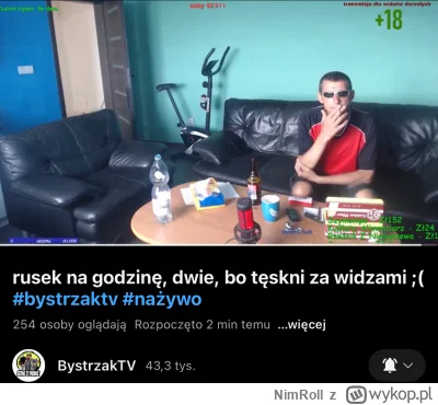 NimRoll - Sfrustrowany baron chyba goły i wesoły bo strim co dwa dni teraz. Nie żebym...