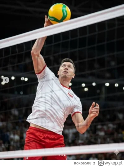 kokos580 - #siatkowka Widać, że Lewy nieźle gra w siatkę ( ͡°( ͡° ͜ʖ( ͡° ͜ʖ ͡°)ʖ ͡°) ...