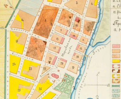 grafika_historyczna - Maków Mazowiecki stan na 1876 rok, w komentarzu porównanie z pó...