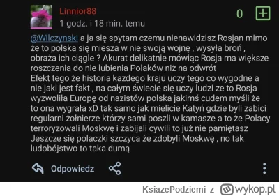 KsiazePodziemi - Przekłamywanie historii ma sie na wykopie dobrze jak widac xD 

Pols...