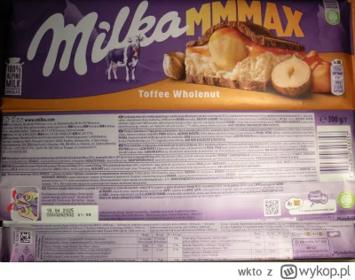 wkto - #listaproduktow
#czekoladamleczna Toffee Wholenut Milka MMMAX #milka
aktualny ...