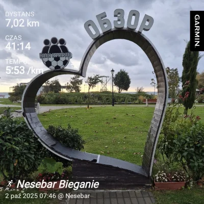 Hektar4 - 10 414,35 - 7,01 = 10 407,34

Poranny bieg podczas wypoczynku w Bułgarii (⌐...