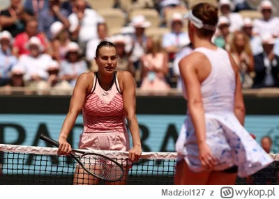 Madziol127 - Sabalenka gra piąty półfinał szlema, a to jakiego miała stresa od począt...