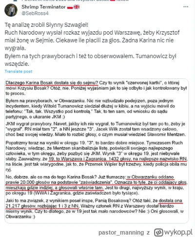 pastor_manning - Korwinowi fanatycy mają tak sprane mózgi, że nie są w stanie pogodzi...