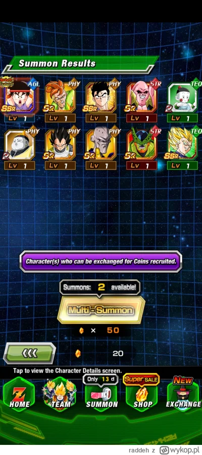 raddeh - Pomyślałem, że jednak zrobię sobie summona jednego xD

#dokkanbattle