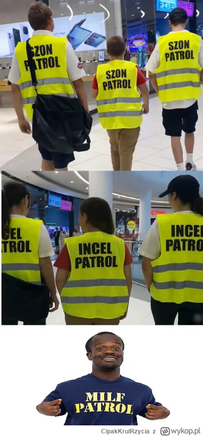 CipakKrulRzycia - #szonpatrol #humorobrazkowy 
Strach z ciocią wyjść do galerii