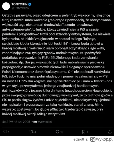 edzio8 - Trudno się nie zgodzić, jedyny który widzi że braun właśnie podpisał swój wy...