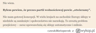 czeskiNetoperek - Przypominam, że w takiej samej przegródce "nie wiem, nie odpowiem, ...