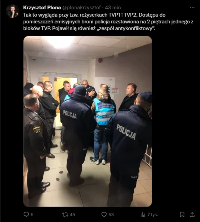 kubossc - Policja broni dostępu do reżyserki "nowego" TVP. W końcu można pochwalić Po...