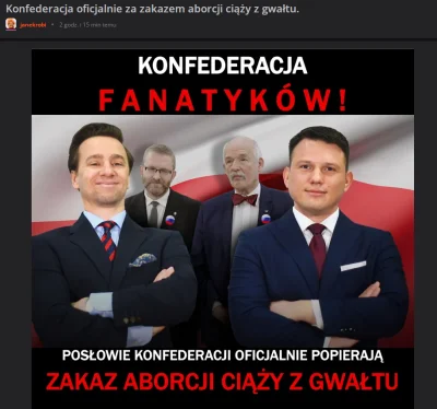 ibilon - Mam rozumieć, że ten obrazek to oficjalne ogłoszenie Konfederacji?

Ja wiem,...