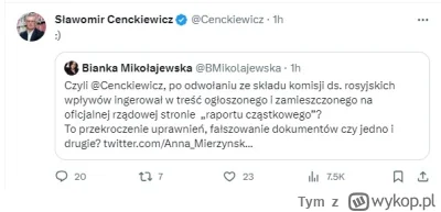 Tym - A oto reakcja Cenckiewicza:
https://twitter.com/Cenckiewicz/status/173163651320...