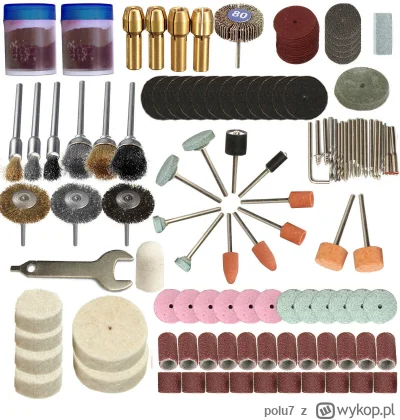 polu7 - 136pcs Rotary Tool Accessories Bit Set w cenie 9.99$ (39.32 zł) | Najniższa c...