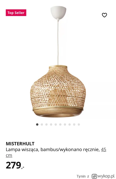 Tynin - #ikea #diy #oswietlenie #lampa #remontujzwykopem

Chce kupic taka lampe, ale ...