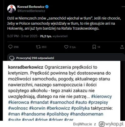 BojWhucie - #bekazprawakow #konfederacja #samochody #wypadki #polityka