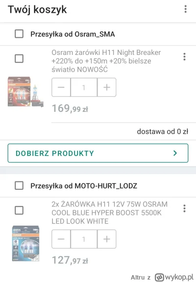 Altru - #samochody #motoryzacja 

Możecie polecić jakieś zarowki h11? Do opla na dośw...