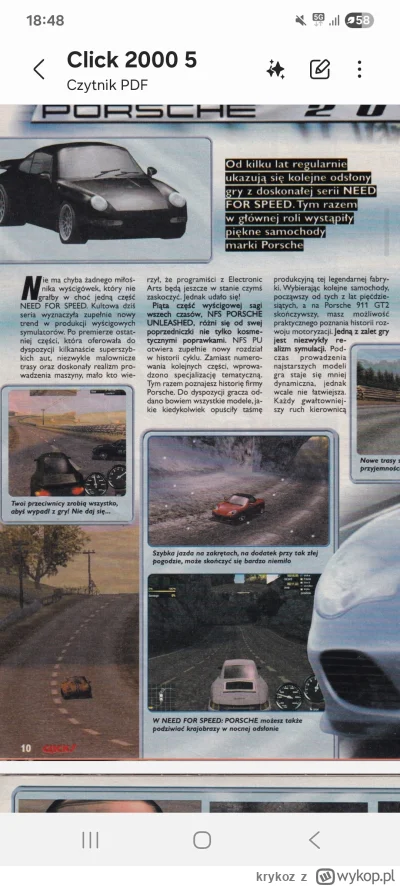 krykoz - #click #gry #needforspeed

Jakie bzdury piszą w tym Click... Jest sentyment,...