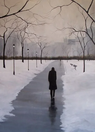 GARN - #sztuka #art "Perfect Snow" by Tina Palmer