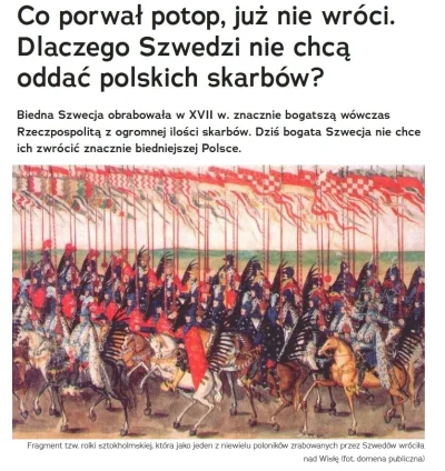 fhgd - Dziś mija 132 801 dzień od kiedy Szwecja nie przeprosiła za potop, nie wypłaci...