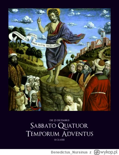 BenedictusNursinus - #kalendarzliturgiczny #wiara #kosciol #katolicyzm

sobota, 23 gr...