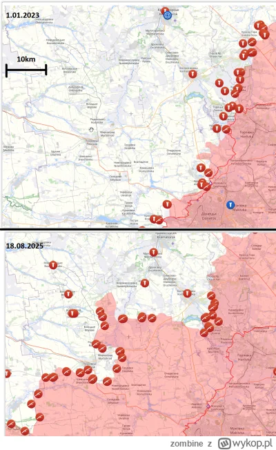 zombine - Ja tylko wrzucę mapkę jak wyglądają rosyjskie zdobycze terytorialne na prze...