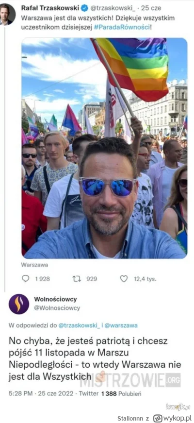 Stalionnn - @Gieremek: równość tak ale jeśli nam odpowiada XD