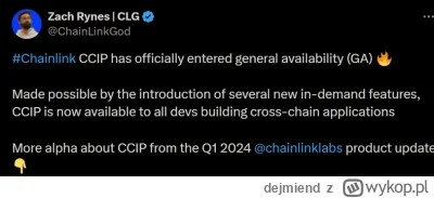 dejmiend - https://twitter.com/ChainLinkGod/status/1783164986661163260
#kryptowaluty ...