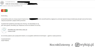 NocnikDzienny - #mbank #banki
Mbank to g.wno.. Poszedłem do banku podpisać aneks do u...