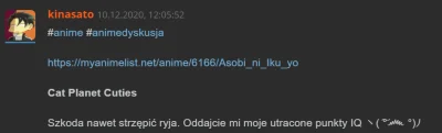 kinasato - @tobaccotobacco: A wystarczyło zapytać "Knesetato senpai, czy warto?"