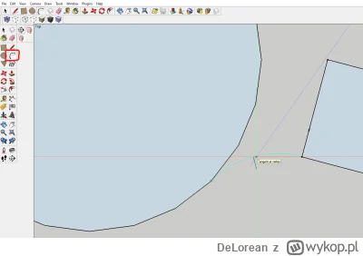DeLorean - @Ranger: w Sketchupie chyba najlepiej użyć narzędzia do rysowania łuku któ...
