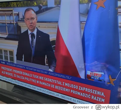 Grooveer - Szkoda, że premier Polski nie przyjechał by przemawiać razem z prezydentem...