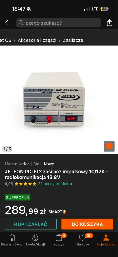 PanTuNieMieszkasz - @k30r: Ale to masz pod jakieś radio z małą mocą, wiele W na tym C...