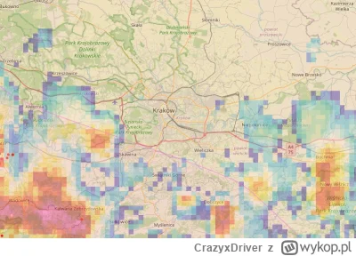 CrazyxDriver - Co to zabudowa jest tak gęsta, że aż powietrze okrąża #krakow? 
#burza...