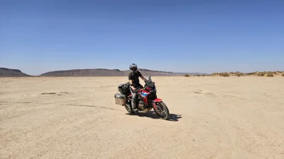 pepepanpatryk - Przekraczanie Oued Ghersis w Maroko - łoooo panie najtrudniejszy offr...