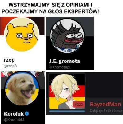 dziadeq - Wstrzymajmy się z opiniami!
#ukraina #bekazlewactwa #dyskryminacjamezczyzn