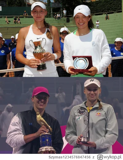 Szymas1234576847456 - 2017 - Elena Rybakina wygrywa z Igą 1-6 7-6(5) 6-3 w turnieju j...