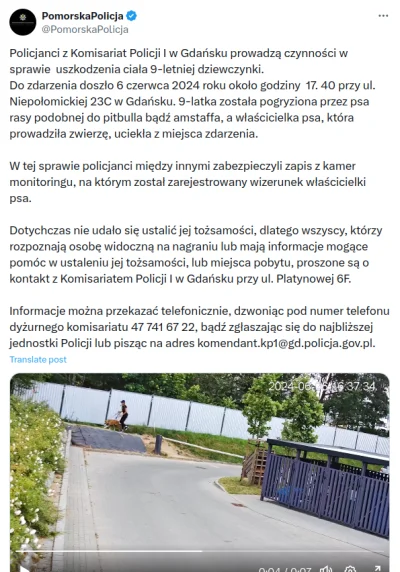 kkecaj - 9 latka zostaje pogryziona przez agresywnego psa a właścicielka razem z psem...